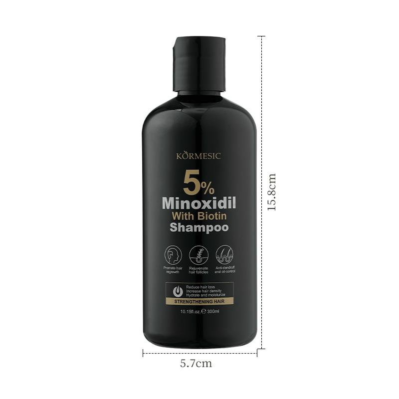 Kormesic 5% Minoxidil Biotin Hair Care Set, Anti-Hair Loss Growth, Nourishing Repair, Oil Control Dandruff Treatment, Men Women Beginners Kit