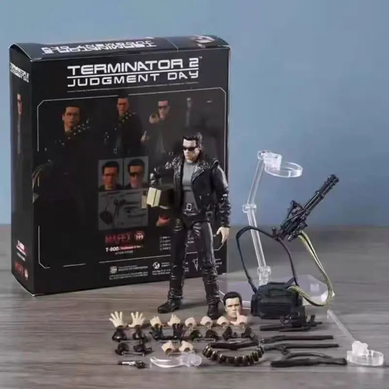 Mafex Terminator 2 T-800 Action Figure, 6 Inch Collectible Model, Perfect for Birthday, Party, Halloween, Easter Gifts