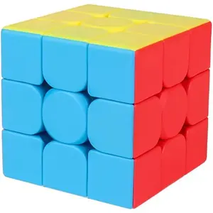 3x3x3 Speed Cube,Stickerless Magic Cube,Smooth Turning Puzzle Box with Anti-Sticky Design,The Most Educational Toy to Effectively Improve Your Child's Concentration and Responsiveness