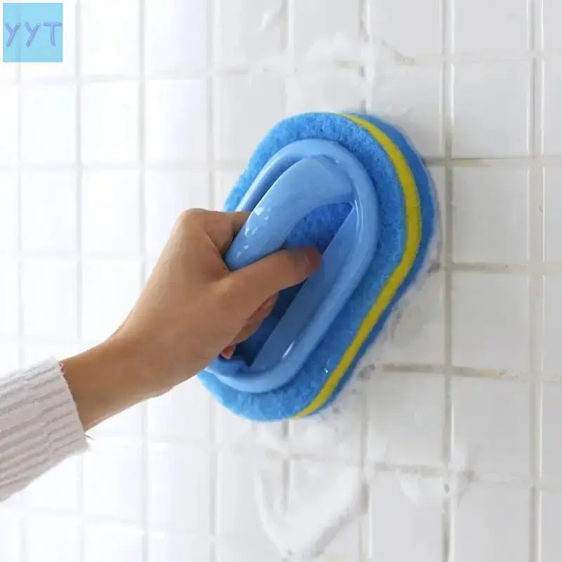 YYT1 Durable Cleaning Sponge with Handle, Soft Sponge, Scrubber Sponge, Sponges cleaning, 1 Count Bathroom Bathtub Tile Cleaning Sponge, Cleaning Sponge, Dishwashing Sponge