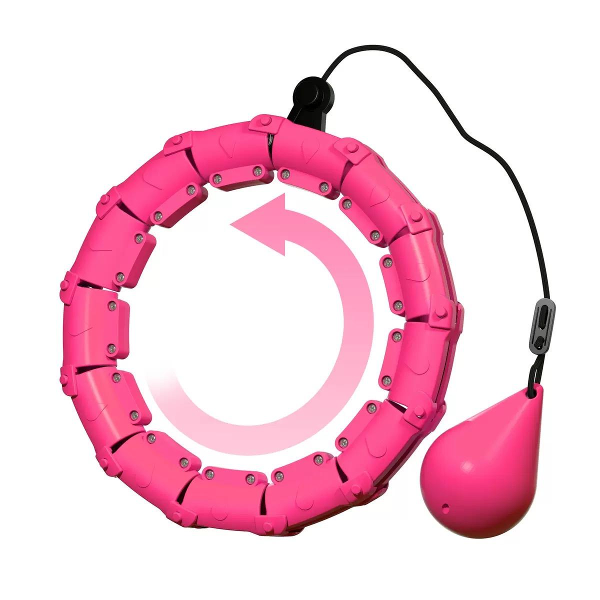 Jkshmyt 47-Inch Round Exercise Circle, 24 Detachable Links, Weighted Circle for Women and Beginners, Ideal for Fitness Training