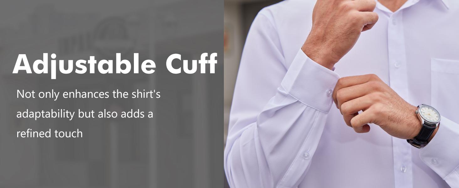 3-Pack Alimens&Gentle Men's Dress Shirts 4-way Stretch Long Sleeve Collared Solid Wedding Dating Button Down Shirts Business Casual Breathable Outfits Menswear