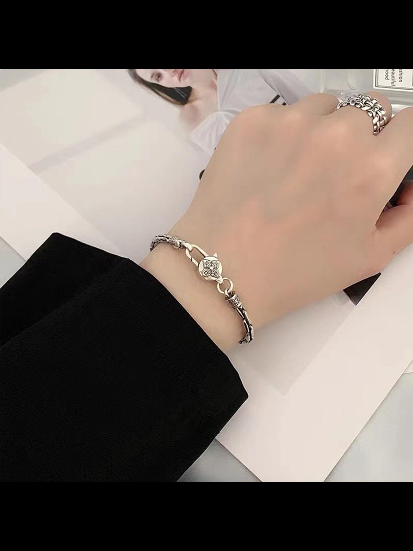 New Men's Hand Chain Six-Character Mantra Jambhala Rope Bracelet, Ancient Trendy Ethnic Style, Handmade Fashion Art Jewelry