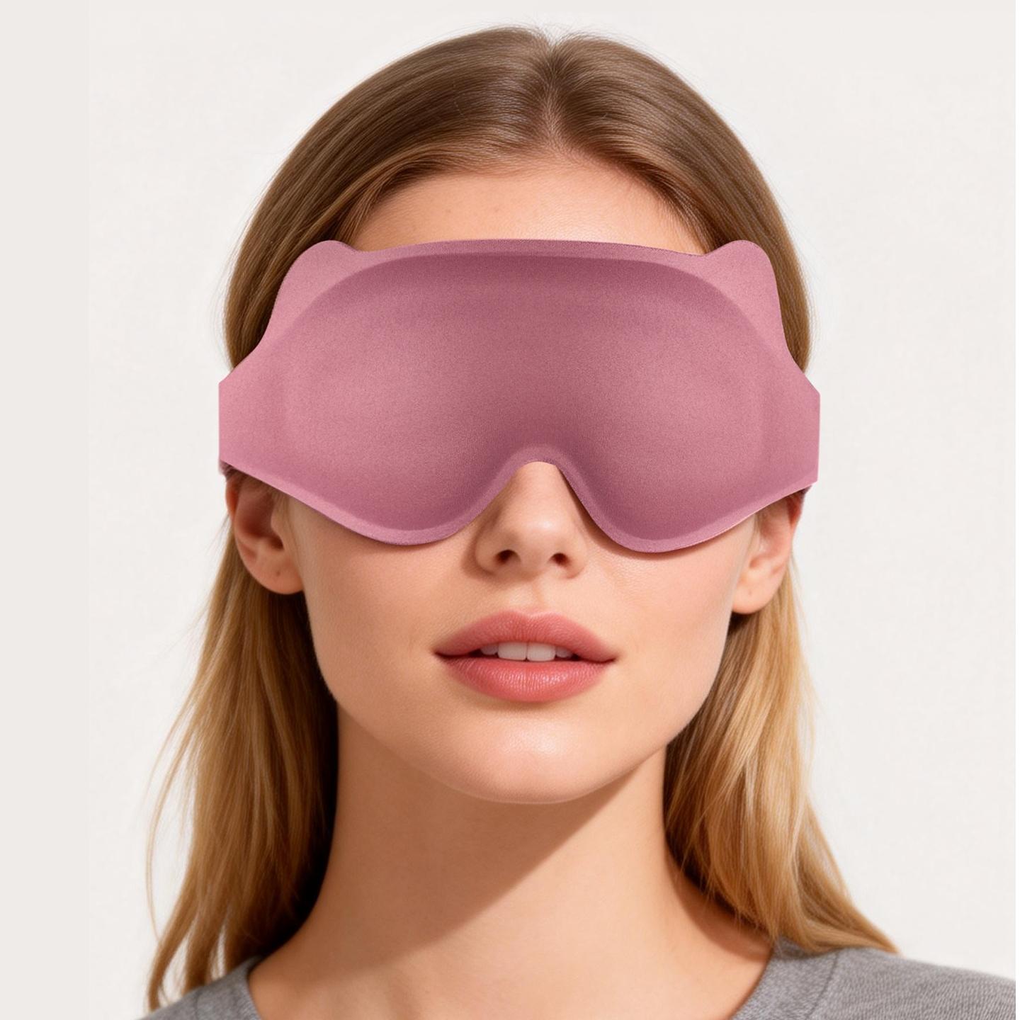 3D Deep Contoured Sleep Mask, Total Blackout Blindfold, No Eye Pressure, Breathable for Side Sleepers