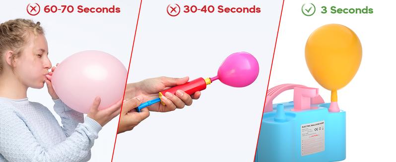 PULIDIKI Electric Air Balloon Pump Stocking Stuffers for Adults Teens  Men Women 110V 600W Portable Dual Nozzle Inflator for Party Decorations Gifts and Balloons Birthday Wedding Design Kit Smooth Christmas Gifts