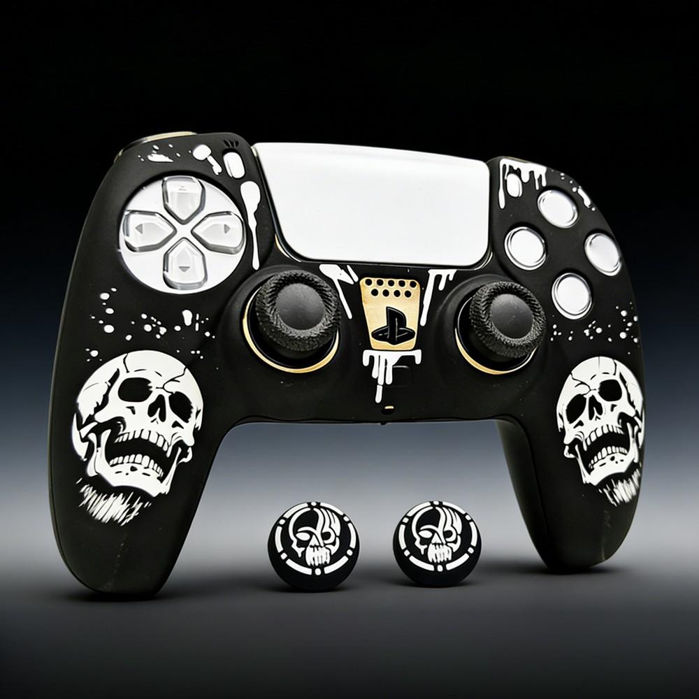 Ps5 Personalized Skull Controller Case, Unique Design Protective Cover for Ps5 Controllers, Durable and Stylish Accessory