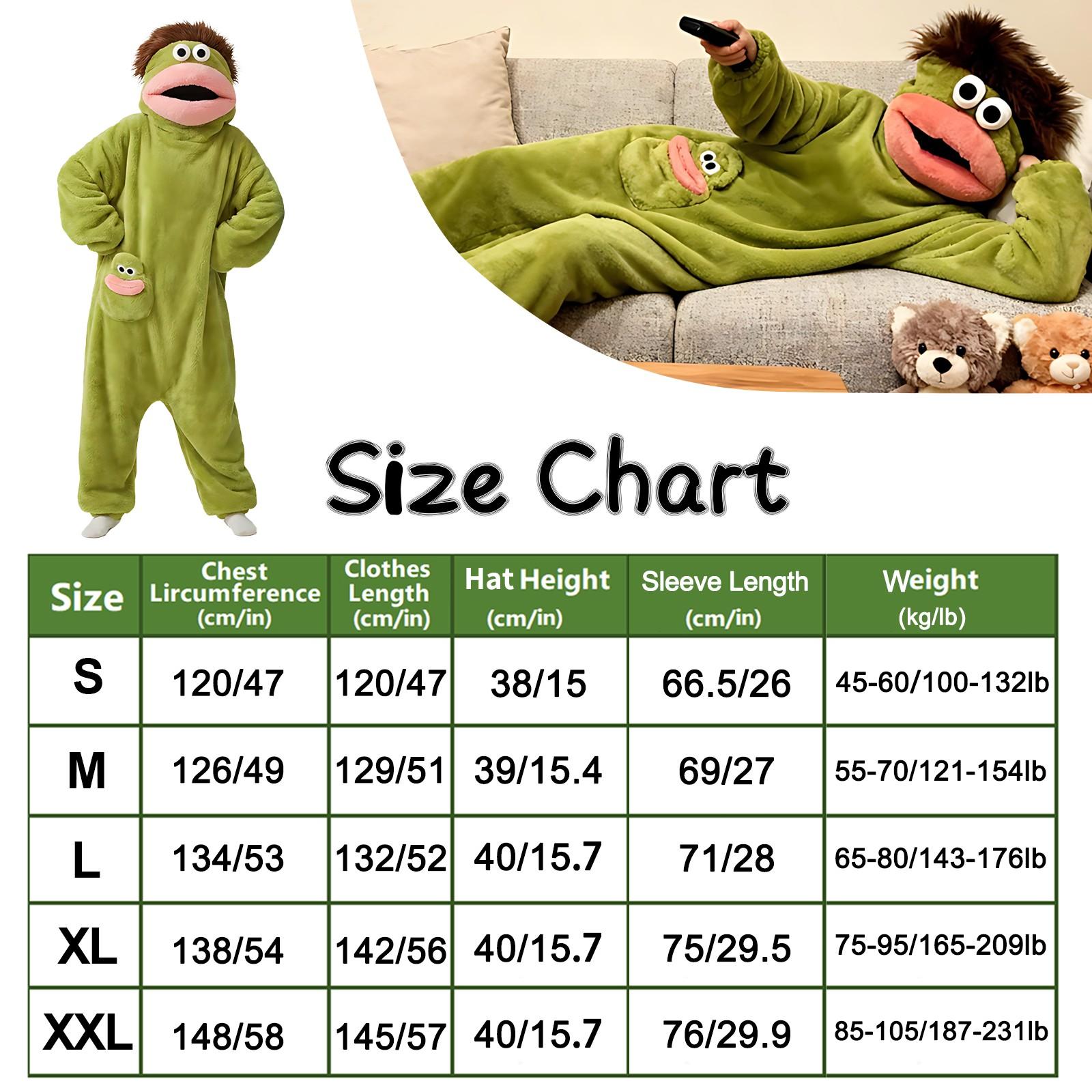Adult Funny Animal Onesie Blanket Set, Super Soft Plush Hooded Home Blanket with Pockets, Includes Robe and Comb, Perfect for Movie Night and Relaxation #GLOBAL PICKS