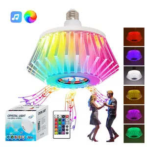 E27 36w LED RGB Bluetooth-compatible Speaker Light Bulb, Remote Control, Music Playback, Ac86-265v, Energy Efficient Lighting Solution