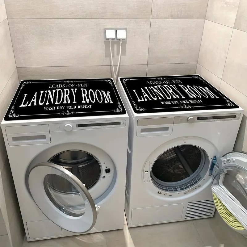 1pc Dish Drying Pad, Washing Machine Dust Cover Durable Decorative Mat, Soft Faucet Absorbent Mat, Reusable Washstand Drain Mat, Kitchen & Bathroom Accessories