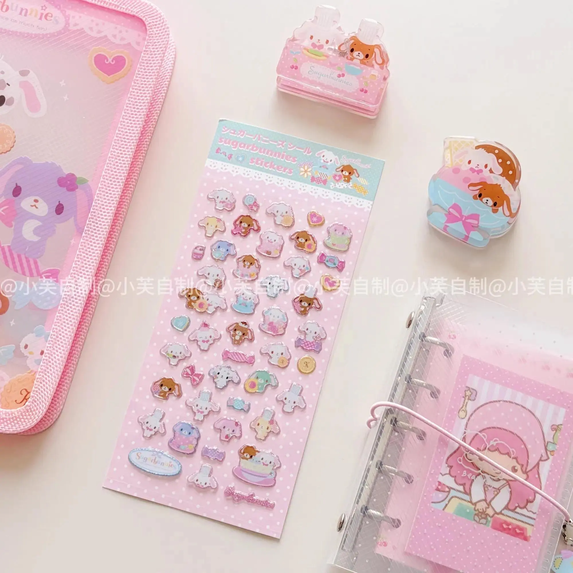 New Usahana Sugarbunnies 3D Bubble Stickers Toy Girl's Diary Decorative Stickers Diy Phone Case Camera Decoration Toy Gif