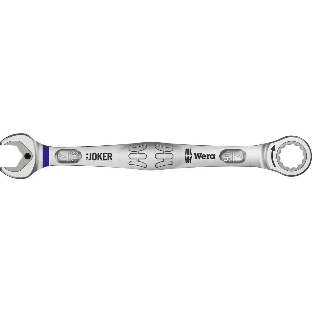 Ratcheting Combination Wrench, 7/16" Imperial, 165 mm Length, Joker Series, DIY Repair, Home Garage, Workshop Tool, Hand Tool, for DIY Repair and Workshop Projects
