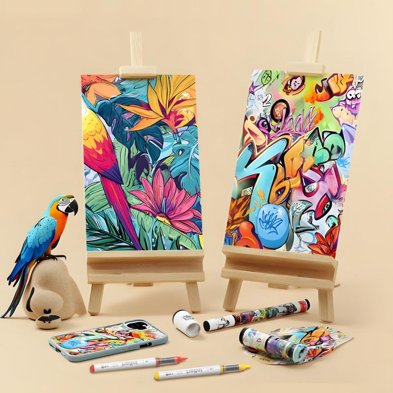 288 Colors Acrylic Paint Markers, Soft Brush Tip Marker Pens Set, Acrylic Drawing Markers with Marker Bag, Holder Storage, Acrylic Paint Pens for Fabric, Wood, Stone, Canvas, Glass, Egg, Rock Painting, DIY Crafts and Art Supplies