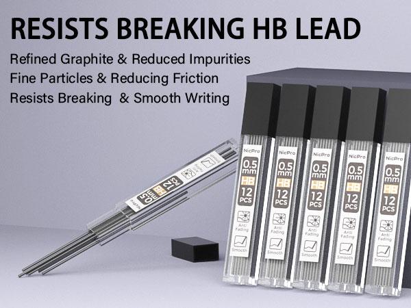 Nicpro Art Mechanical Pencil Set in Case, 4 PCS Metal Drafting Pencil 0.5 mm & 0.7 mm, Lead Pencil with 6 Tube HB Lead Refills, 3 Erasers, 9 PCS Eraser Refills for Artist Writing, Drawing, Sketching Nicpro Art Mechanical Pencil Set in Case, 4 PCS Metal Drafting Pencil 0.5 mm & 0.7 mm, Lead Pencil with 6 Tube HB Lead Refills, 3 Erasers, 9 PCS Eraser Refills for Artist Writing, Drawing, Sketching