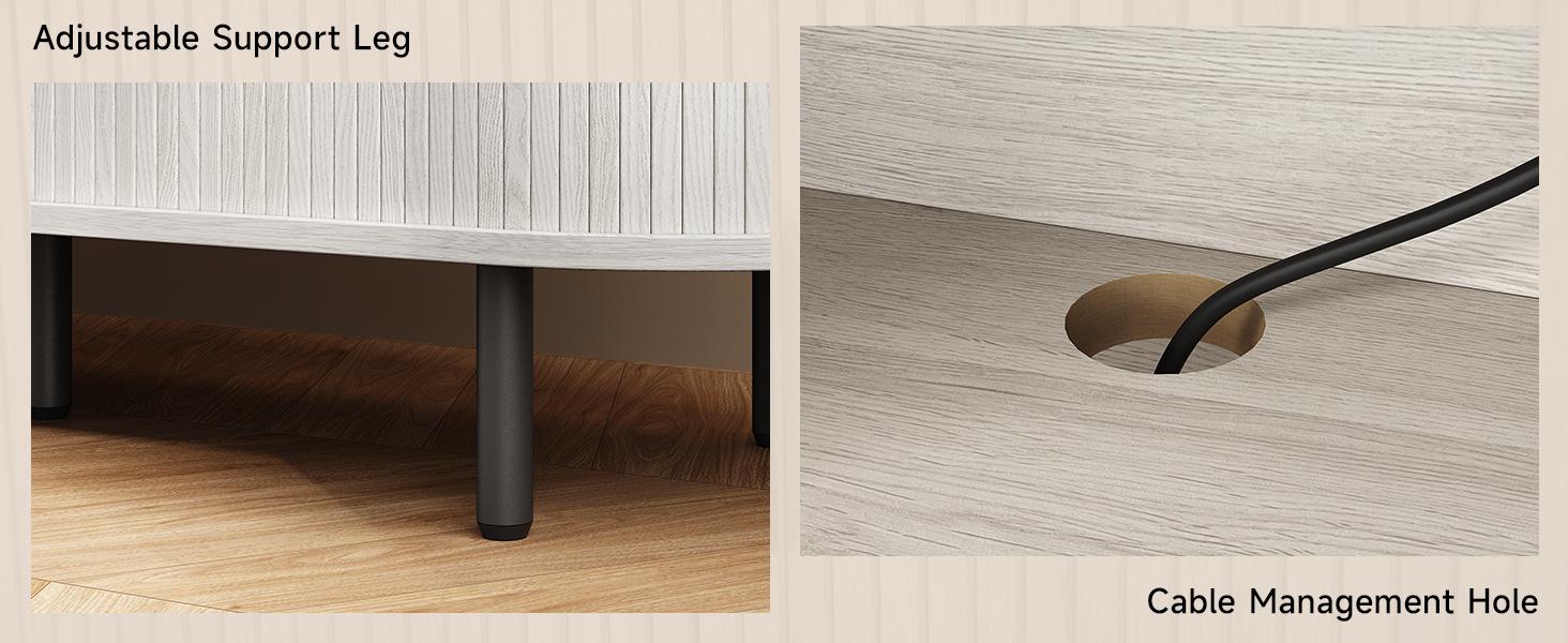 【SPOTLIGHT DAY】ONBRILL Tv Stand With Storage And Shelves Designed To Fit 55’’ - 80’’ Tvs. Wood Entertainment Center For Living Room And Bedroom, Media Console And Modern Tv Console Table