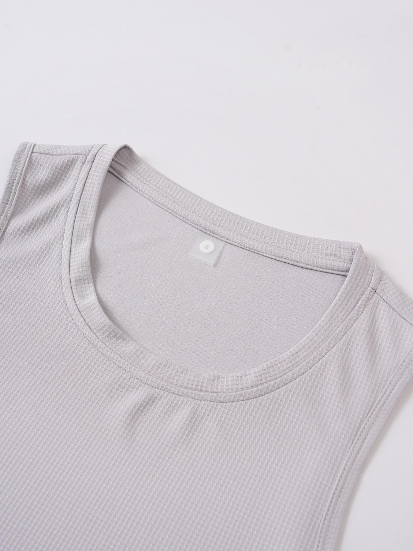 Men's Quick-Dry Sleeveless Sportswear, Breathable Waffle Knit Backless Top, Ideal for Gym, Running, Fitness Activities