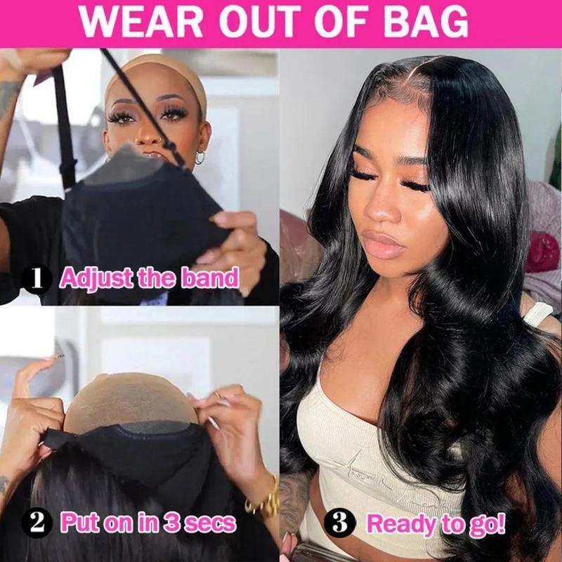 Bling Hair 9x6 7x5 6x4 Body Wave Glueless Wig Human Hair Brazilian Ready To Wear Lace Frontal Wig Pre Cut No Glue For Women Preplucked