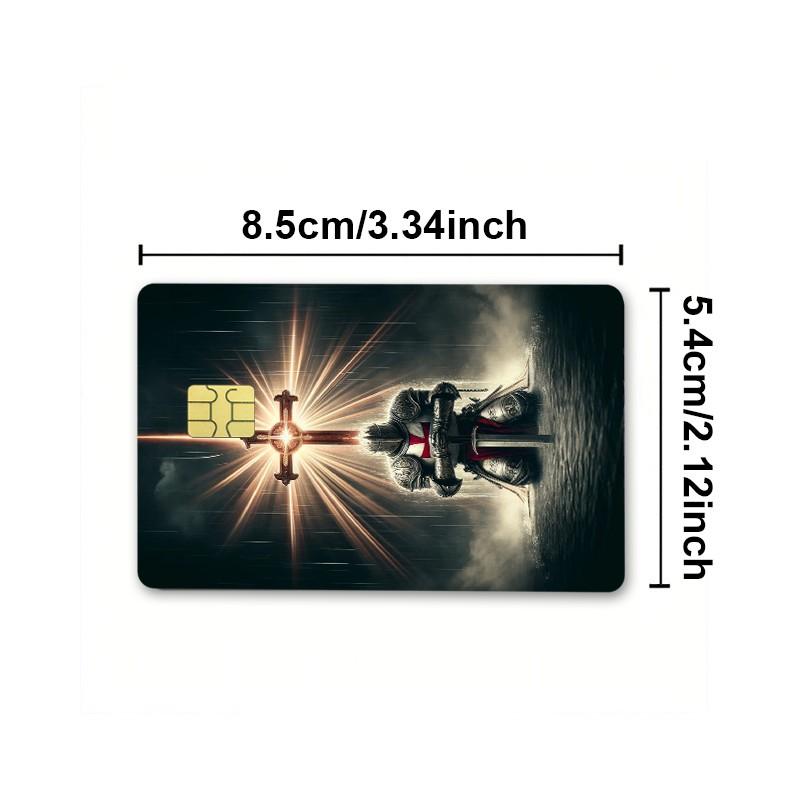 Feature Credit Card Ultra-Thin Skin Vinyl Stickers, 2 Pieces/set, Waterproof Scratch-Resistant Card Stickers, Protective Film