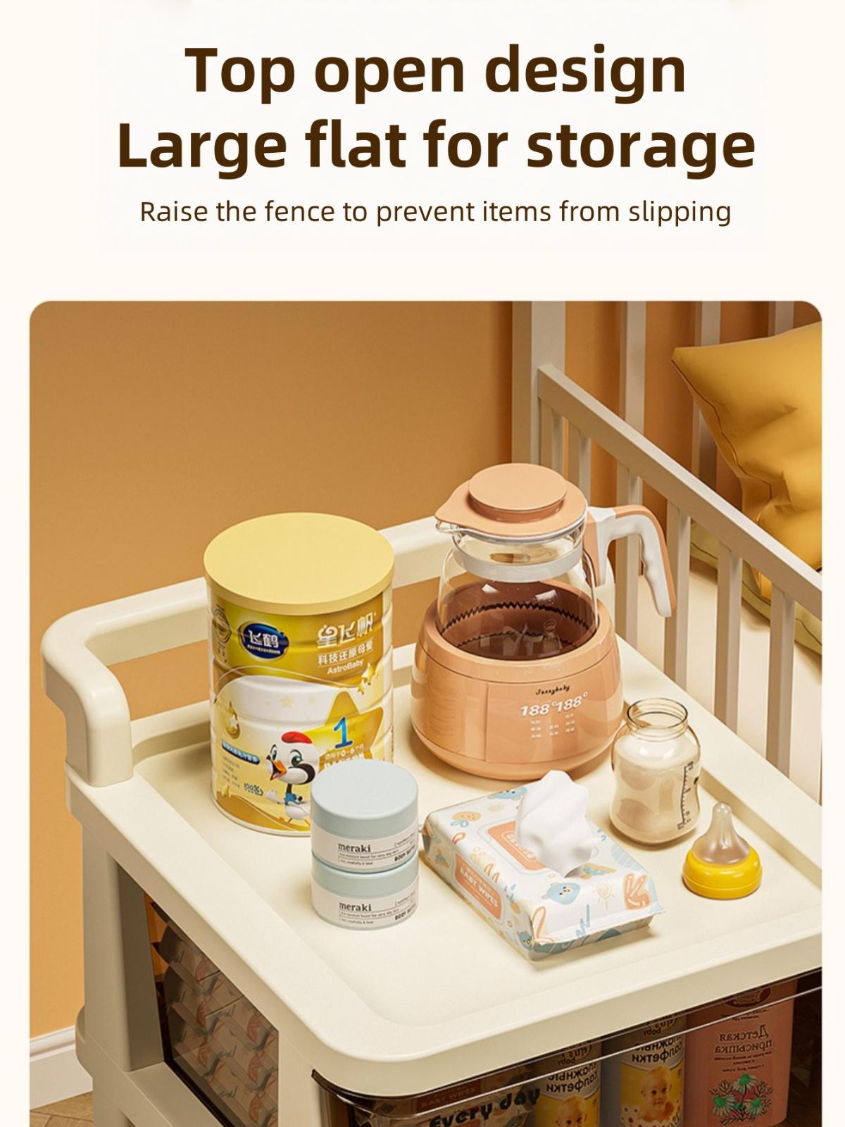 Drawer Tower, 3/4/5-Tier Clear Plastic Storage Organizer Cart, Heavy-Duty Organizing Drawers for Home, Bedroom, Bathroom Organization, Dresser With Wheels, Minimalist Adjustable Shelf