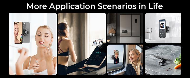 360° Adjustable Vacuum Magnetic Phone Holder, Suction Cup Phone Mount for Magsafe, Portable Cell Phone Holder for Car,Makeup/Gym/Mirror, Fit for All iphone iphone 11 and above 360° Adjustable Vacuum Magnetic Phone Holder, Suction Cup Phone Mount for Magsafe, Portable Cell Phone Holder for Car,Makeup/Gym/Mirror, Fit for All iphone iphone 11 and above