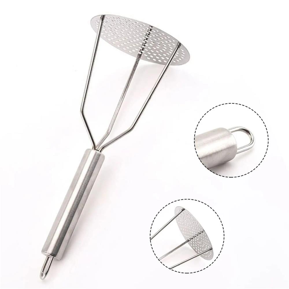 Stainless Steel Masher Home Potato Presser, Avocado Fruit Vegetable Food Manual Grinder, Multifunctional Kitchen Tool, Kitchen Gadget