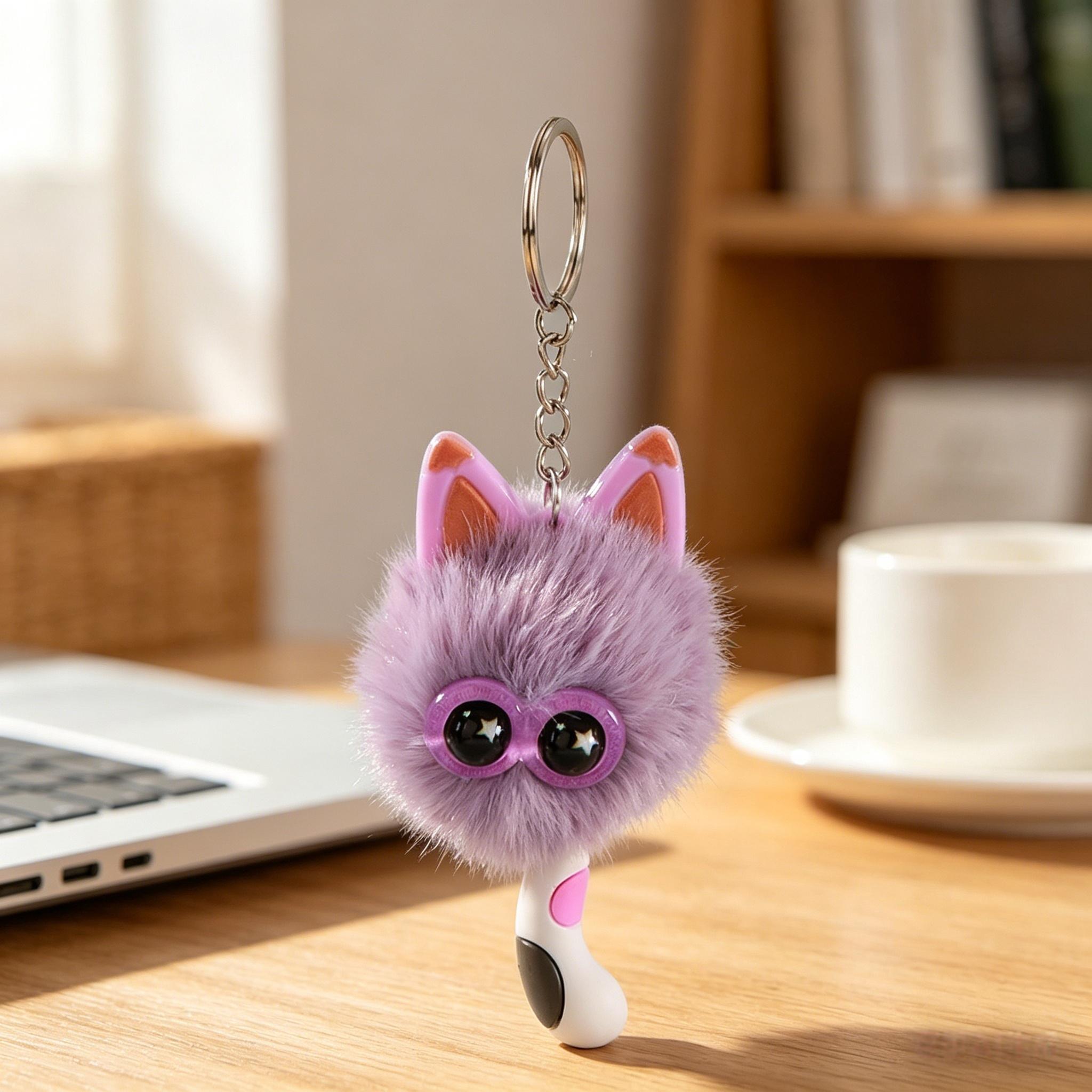 1/8pcs Cute Cat Plush Keychain Gift Set, Mini Cat Keychain for Car Decor, Birthday Gifts, School Carnival Prizes, Backpack Treasure Box