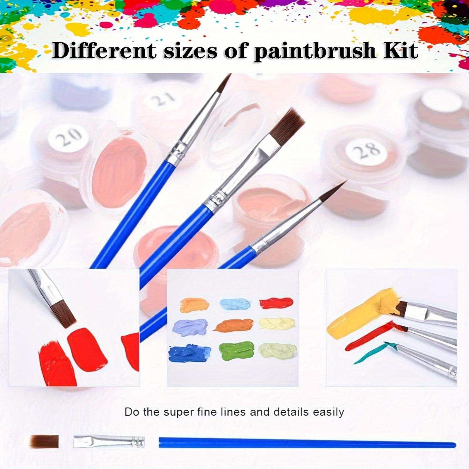 6pcs Paint By Numbers Kit for Adults Beginners - 8x12in / 20x30cm Color Canvas, Easy DIY Flowers Acrylic Painting Set - DIY Decorative Painting Wall Decor for Living Room and Bedroom, Creative Gift for Birthday, Mother's Day and Christmas, Without Frame