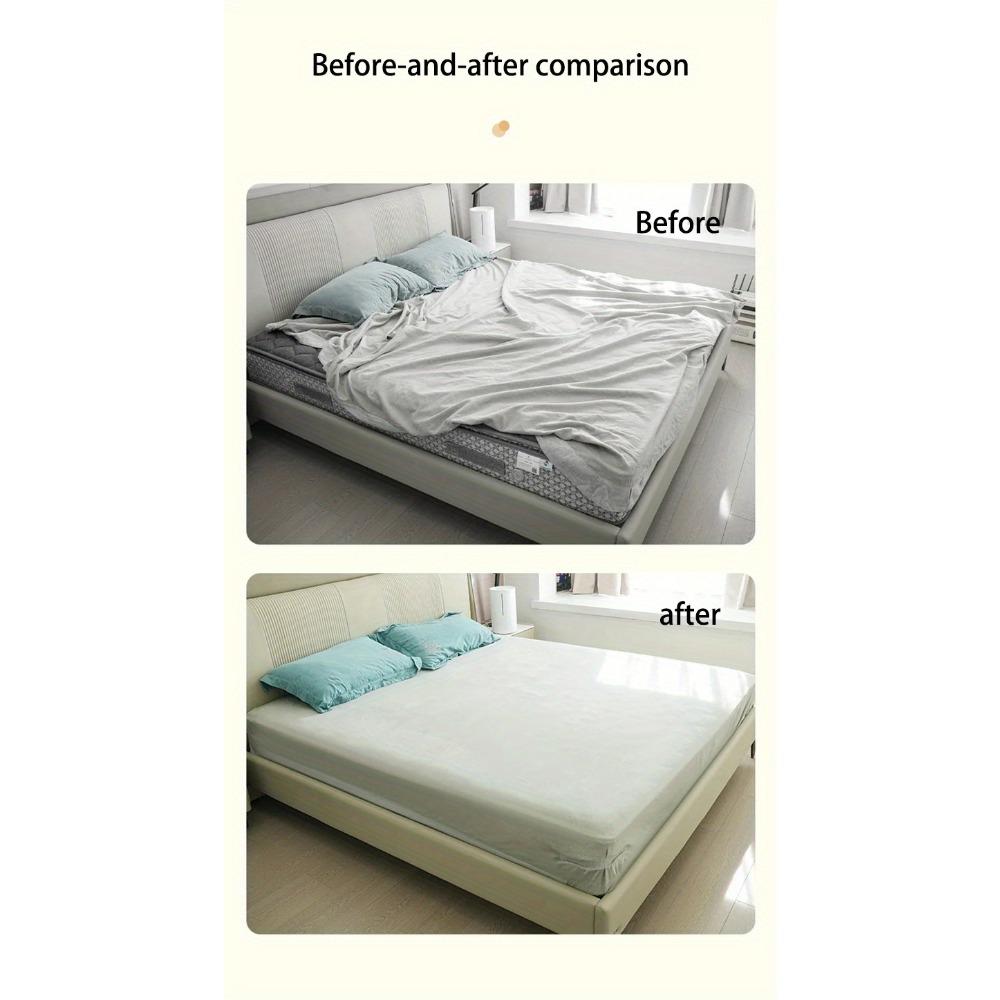 4-piece thickened bed sheet clips - multi-functional bed sheet fasteners, Bedsheet Clip, suitable for beds, bed sheets and pet protection (compatible with single/double beds)