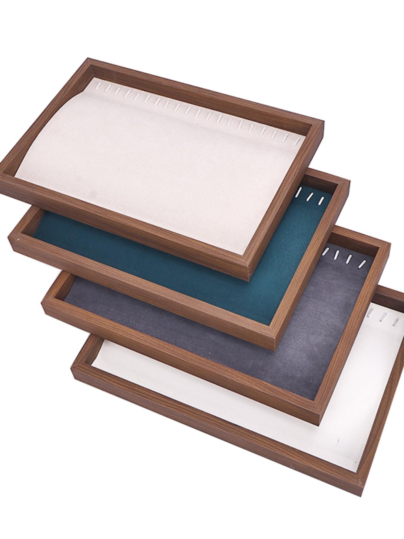 1pc Necklace Display Tray Bracelet Storage Plate Chain Pendant Beaded Wristband Jewelry Dish Stall Display Reading Tray