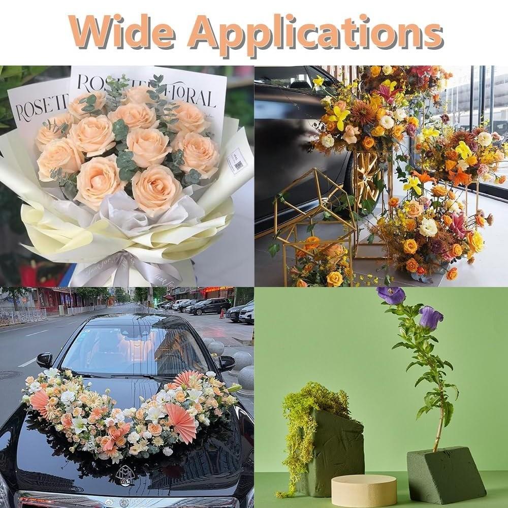 20-Pack Floral Foam Blocks, 9x4.25x3 Inches, for Fresh & Artificial Flowers, Wedding, Birthday, Garden Decorations