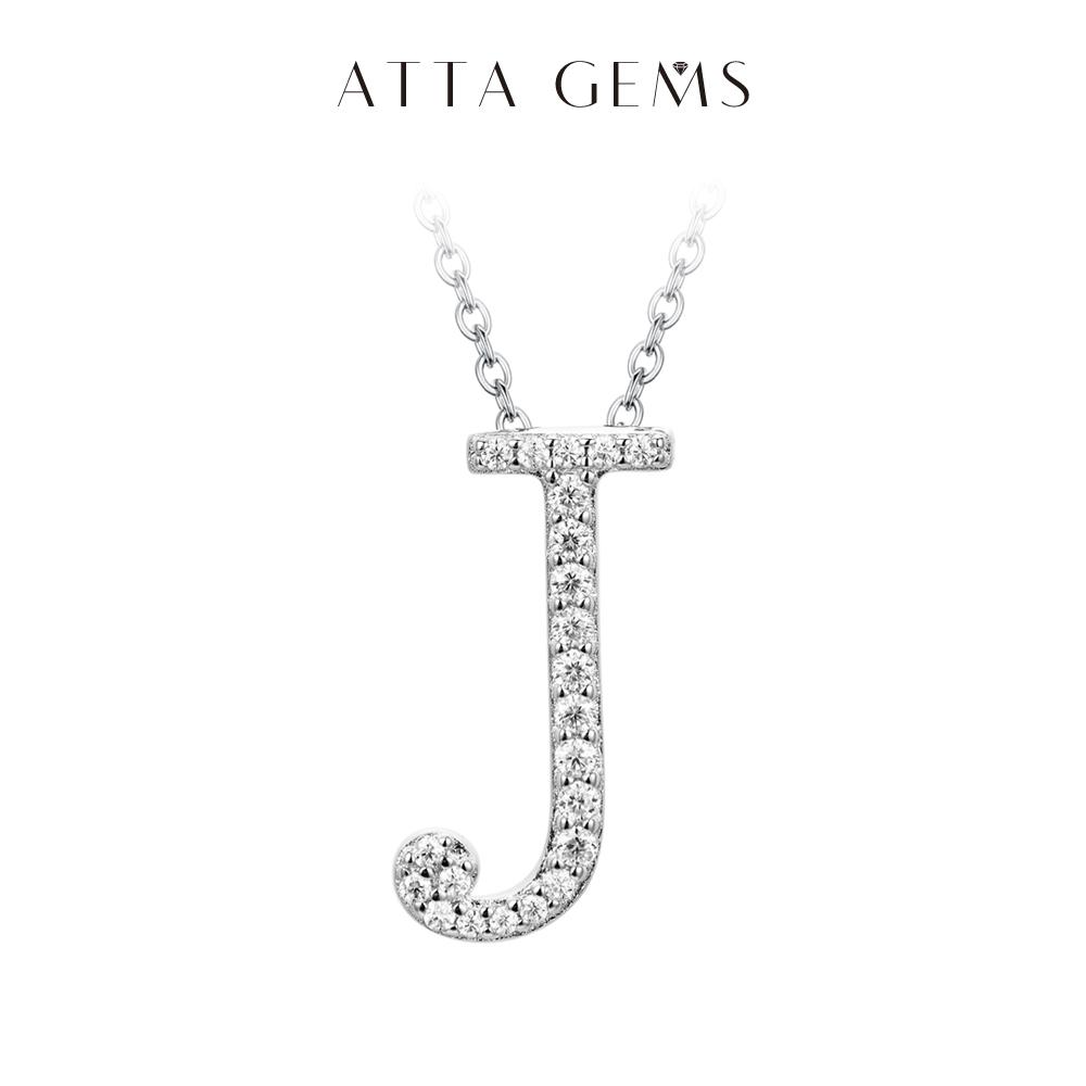 A~Z 26 Letters Necklace Synthetic Moissanite Pendant DIY Design Have Pendant and Chain Free N010 SpringStatements