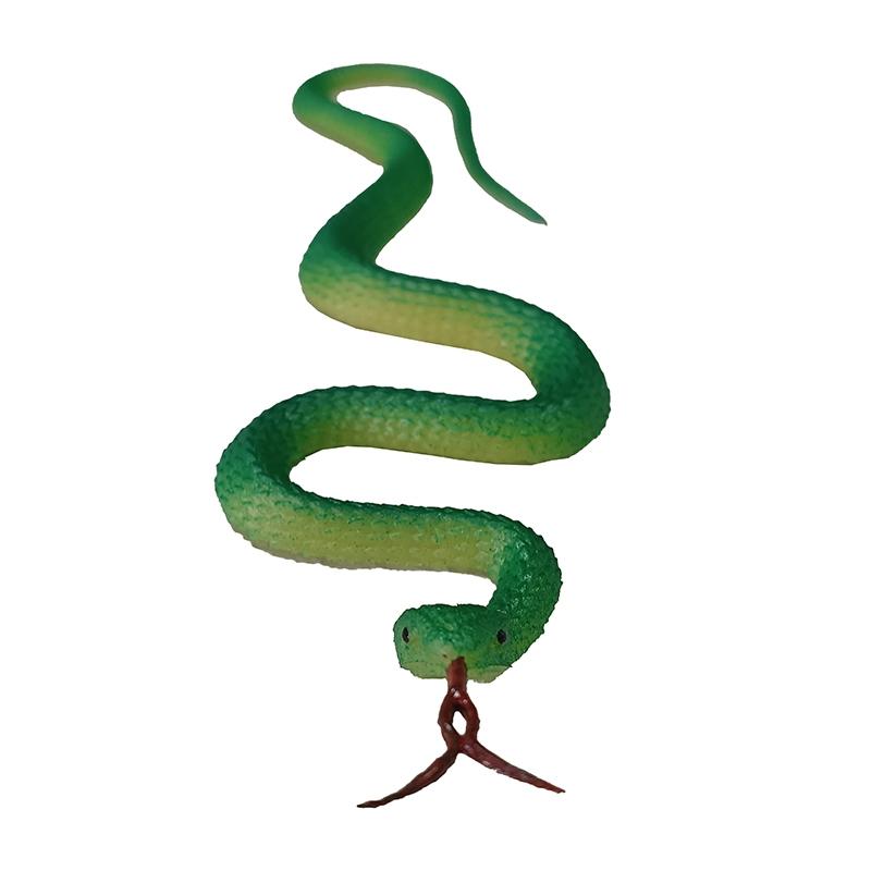 1pc Realistic Rubber Toy Snake 45cm, Lifelike Python Model, Halloween Prank Trick Prop, Scarecrow Garden Bird Deterrent, Joke Gag Toy Accessory