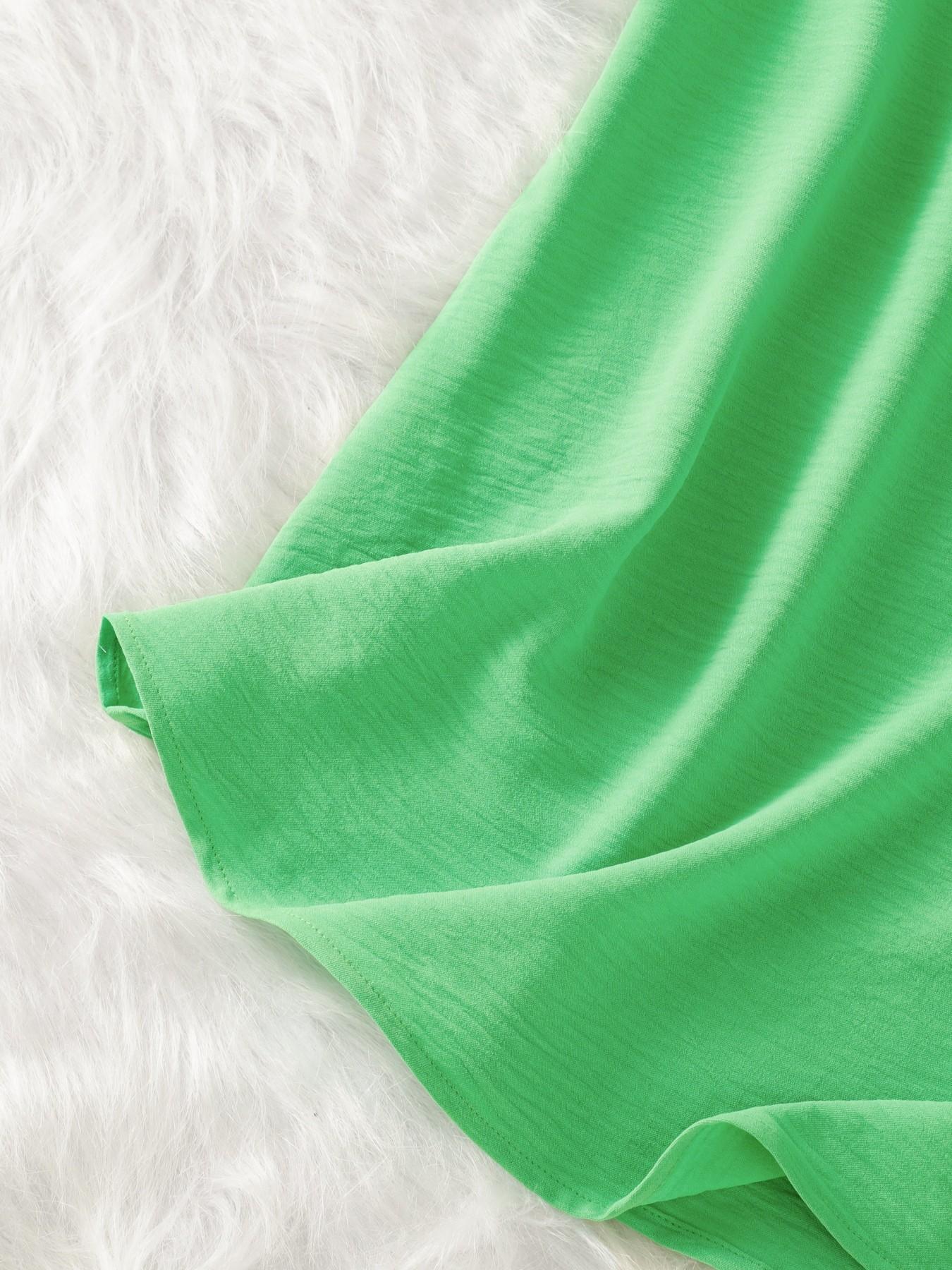 Women's Fashion Lapel Collar Solid Color Drop Shoulder Short Sleeve Shirt, Casual Summer Top, Stylish Ladies' Blouse