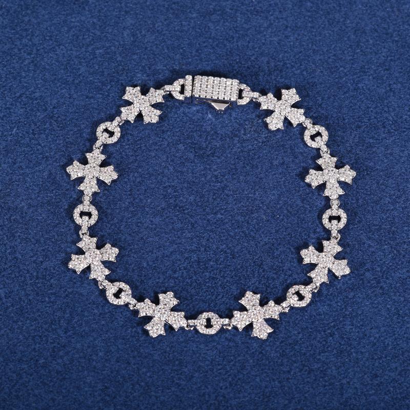 【#BS9250104】  Sparkling Chain Bracelet 100% 925 Sterling Silver Jewelry
