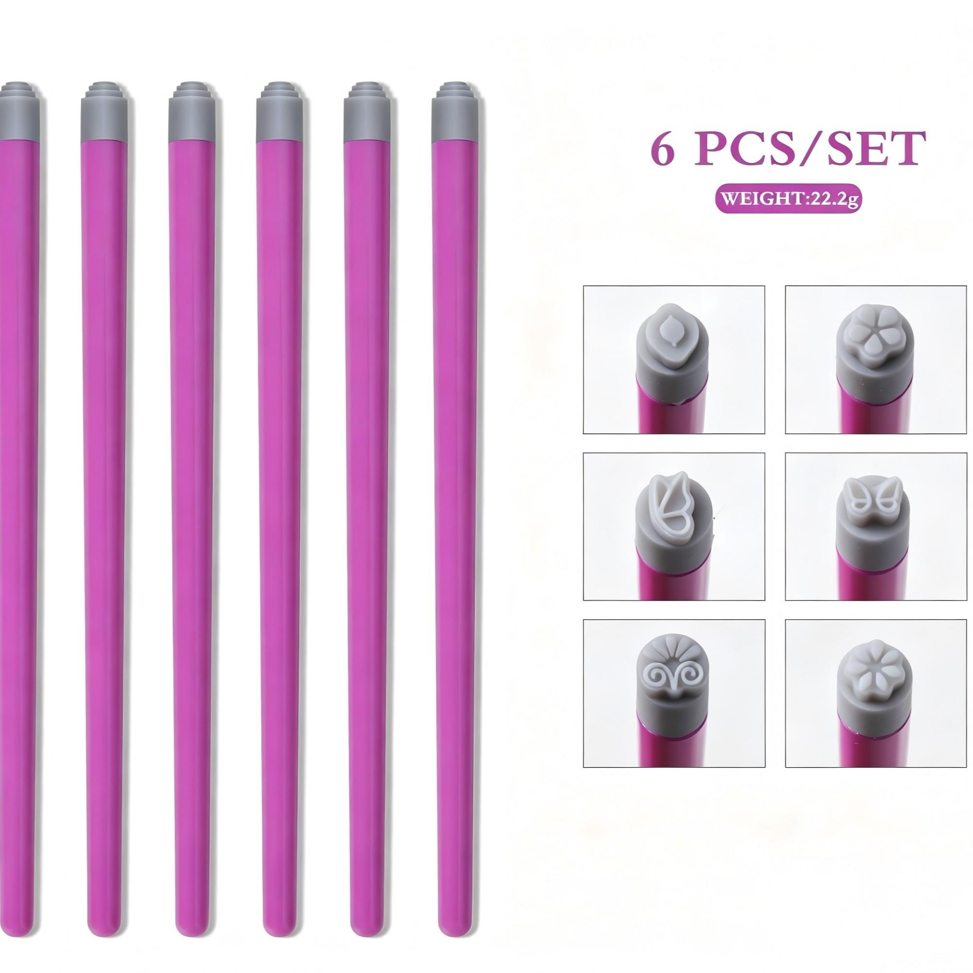 6-pack 15-pack nail stamping pens - multi-color printing pens with rich and unique patterns. Perfect for nail salons. High-saturation, vividly colored stamping pens. Easy to use for beginners. Essential for parties and dates. Fine detailing printing pens