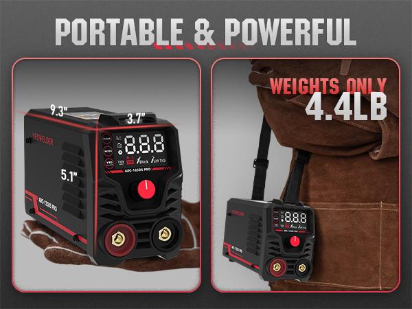 YESWELDER ARC-125DS-PRO 125Amp 110V Mini Stick Welder, DC IGBT Inverter MMA Welding Machine with Hot Start, Arc Force, Anti-Stick