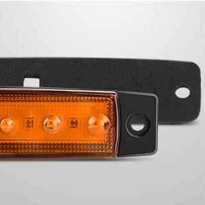 Nilight 10PCS 3.8” 6 Amber Indicator Rear Side Truck Trailer RV Cab Boat Bus Lorry LED Marker Clearance Light