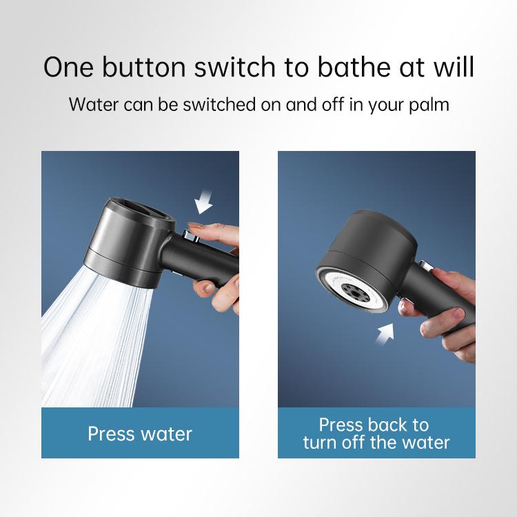 Filtered Shower Head with Handheld, High Pressure Water Flow and Multiple Spray Modes Shower Head with Filter, Power Wash for Hard Water,Showerhead with ON/OFF Switch for Pets Bath