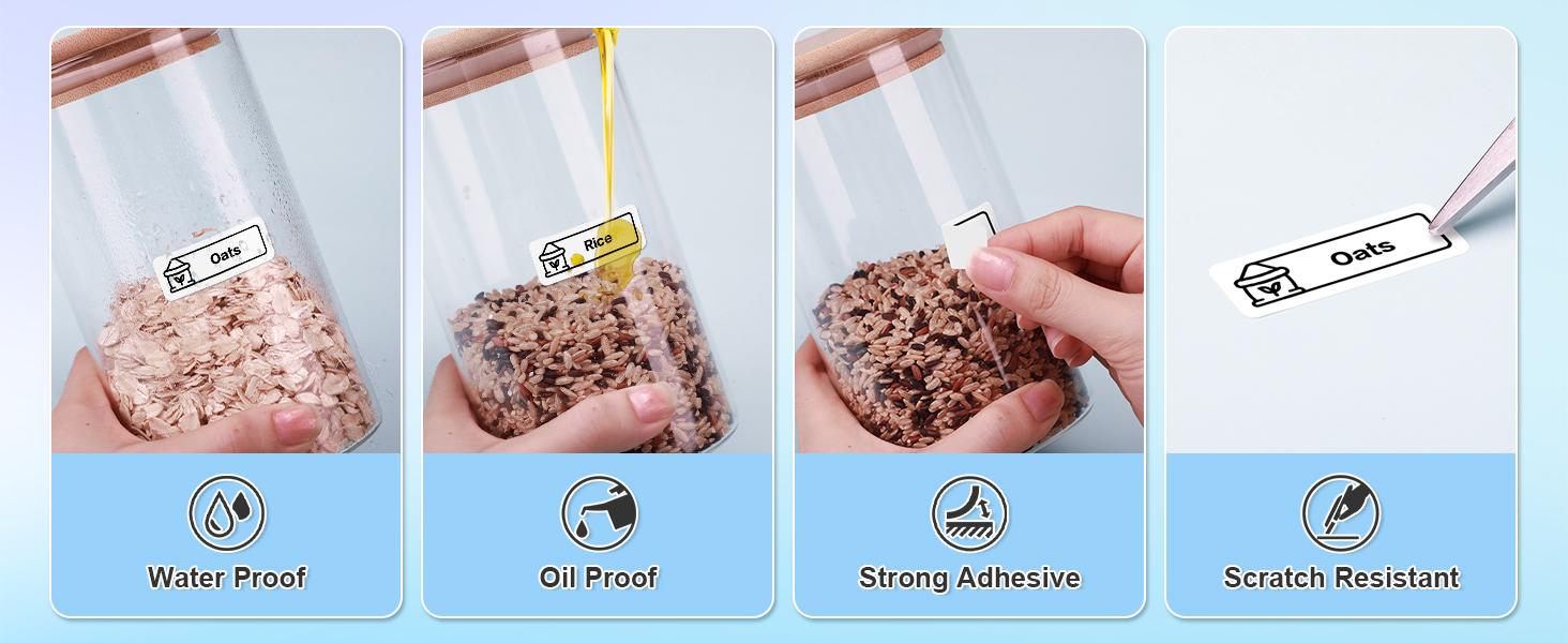 Genuine P31S and P21 Printer Label Maker Tape, Adapted Label Print Paper, 14x40mm(0.59"x1.57"),180 Tapes/Roll