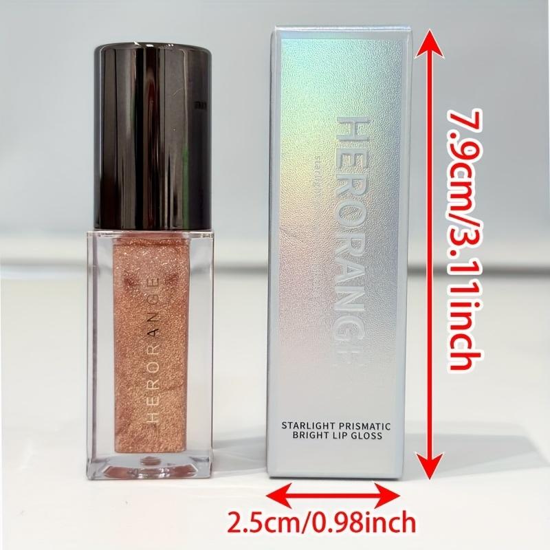 Shimmering Glitter Lip Gloss, Radiant Metallic Pearl Finish, Shiny Makeup Effect with Long-Lasting, Non-Sticky Formula, Suitable for All Skin Types