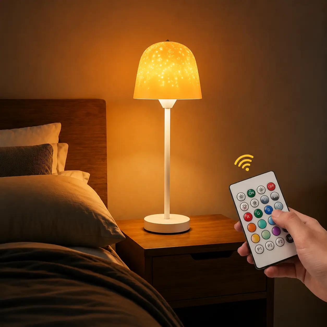 Aurora Galaxy Night Light Projector - Rechargeable Ocean Wave Lamp with Remote Control, 16-Color RGB Mood Light for Bedroom Decor, Relaxation Adjustable Rgbic Lighting Led Mood Lighting