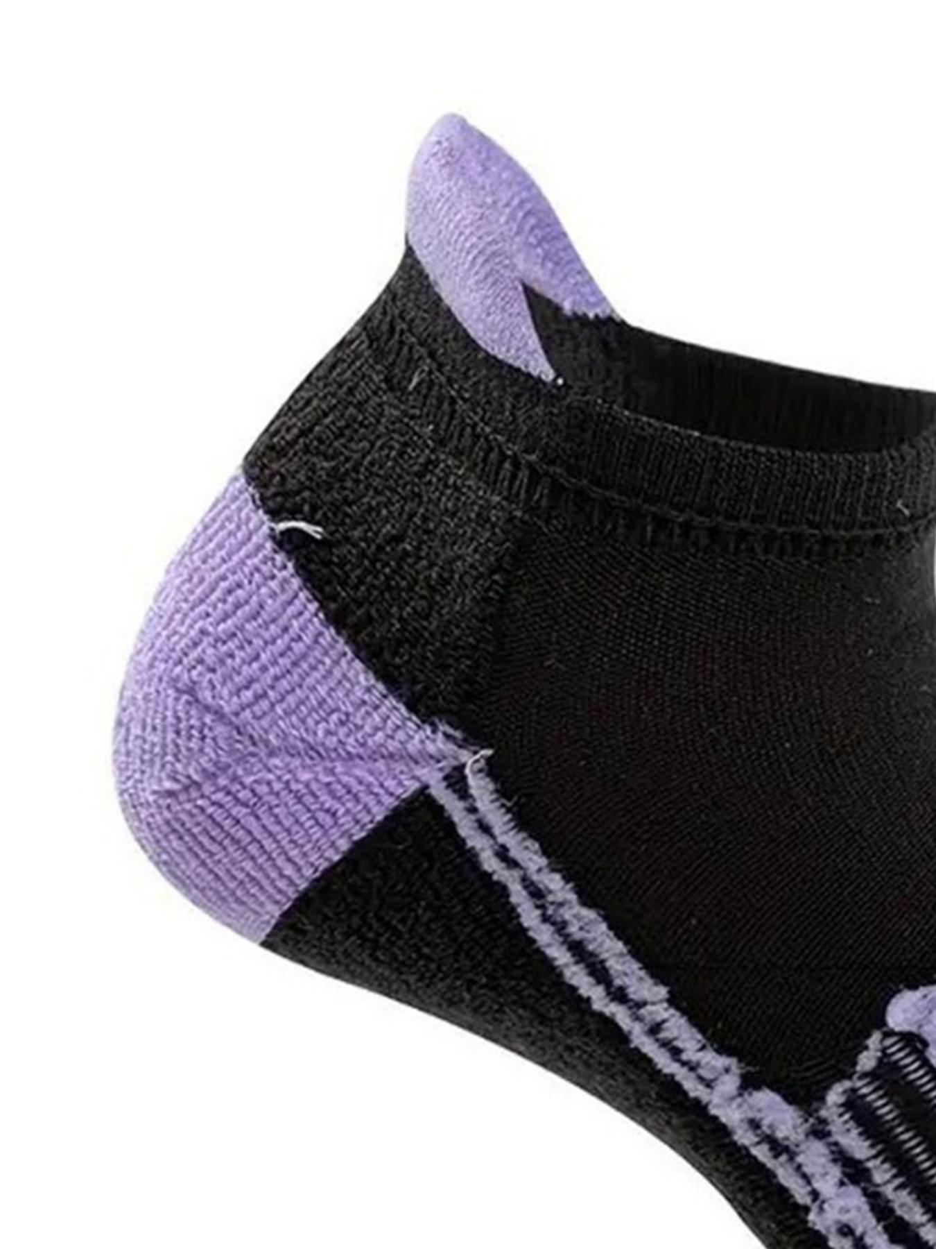 Women's Colorblock & Striped Print Ankle Socks, Casual Comfortable Breathable Socks for Daily Wear, Multipack Sock Packs Knit Socks for All Seasons