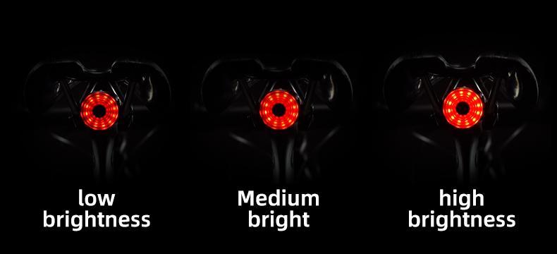 ROCKBROS Bike Tail Light Bicycle Smart Brake USB Rechargeable MTB Rear Light 7 Modes Cycling Warning Light Bike Accessories ROCKBROS Bike Tail Light Bicycle Smart Brake USB Rechargeable MTB Rear Light 7 Modes Cycling Warning Light Bike Accessories