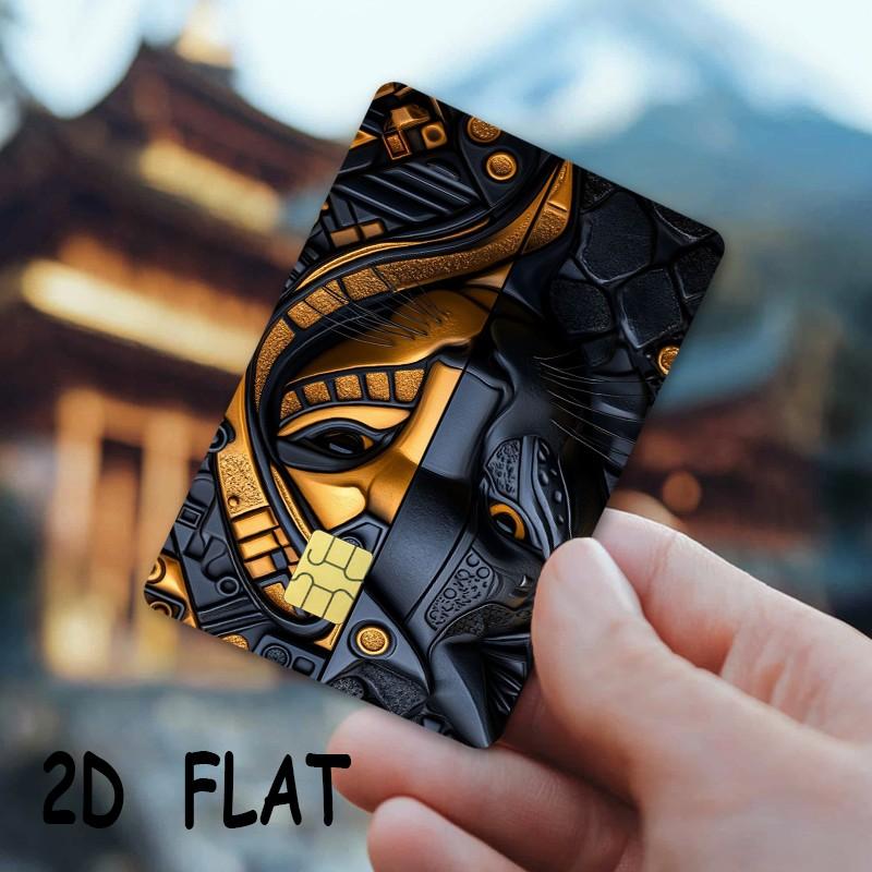 Credit Card Stickers 2 Pack, Ultra-Thin Waterproof Scratch-Resistant, Customizable Bank Card Decals, Durable, Adult Use, Perfect Holiday Gift