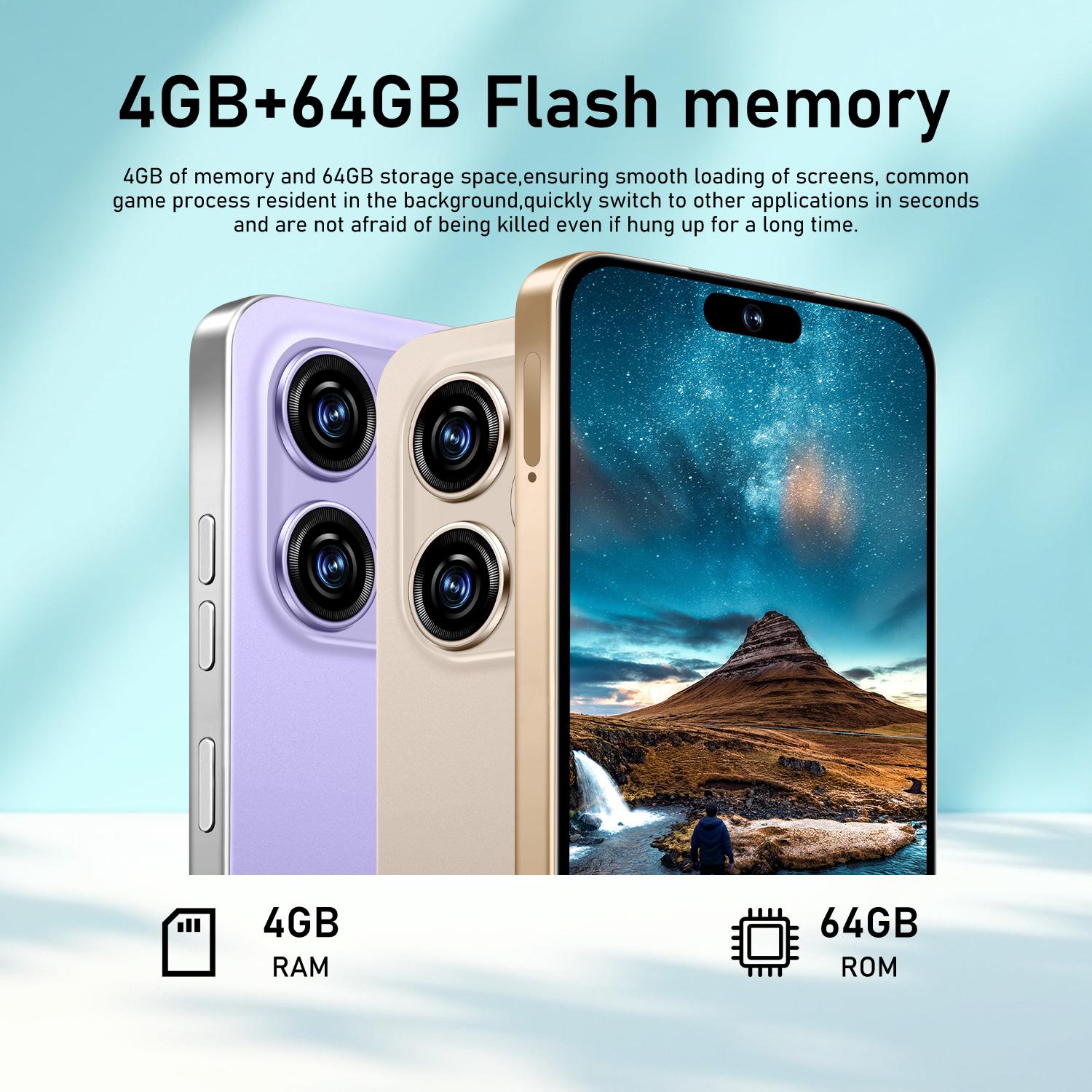 Astarry 16 Pro Max Large Screen Smartphone, 4GB+64GB RAM, Android 10.0, 6.93-Inch Screen, 4100mah Battery, 8-Core Processor, Dual Sim, Fingerprint & Face Unlock, Dual Sim Smartphones