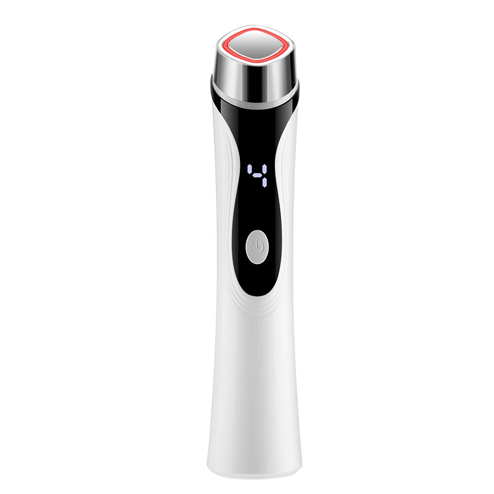 4-In-1 Facial Massage Beauty Device with Multi-Tone Red & Blue LED Lights, Warm Heating Face Contouring Lifting Machine, 4 Adjustable Skincare Modes for Face & Neck Daily Home Skin Care, Facial Beauty Massagers