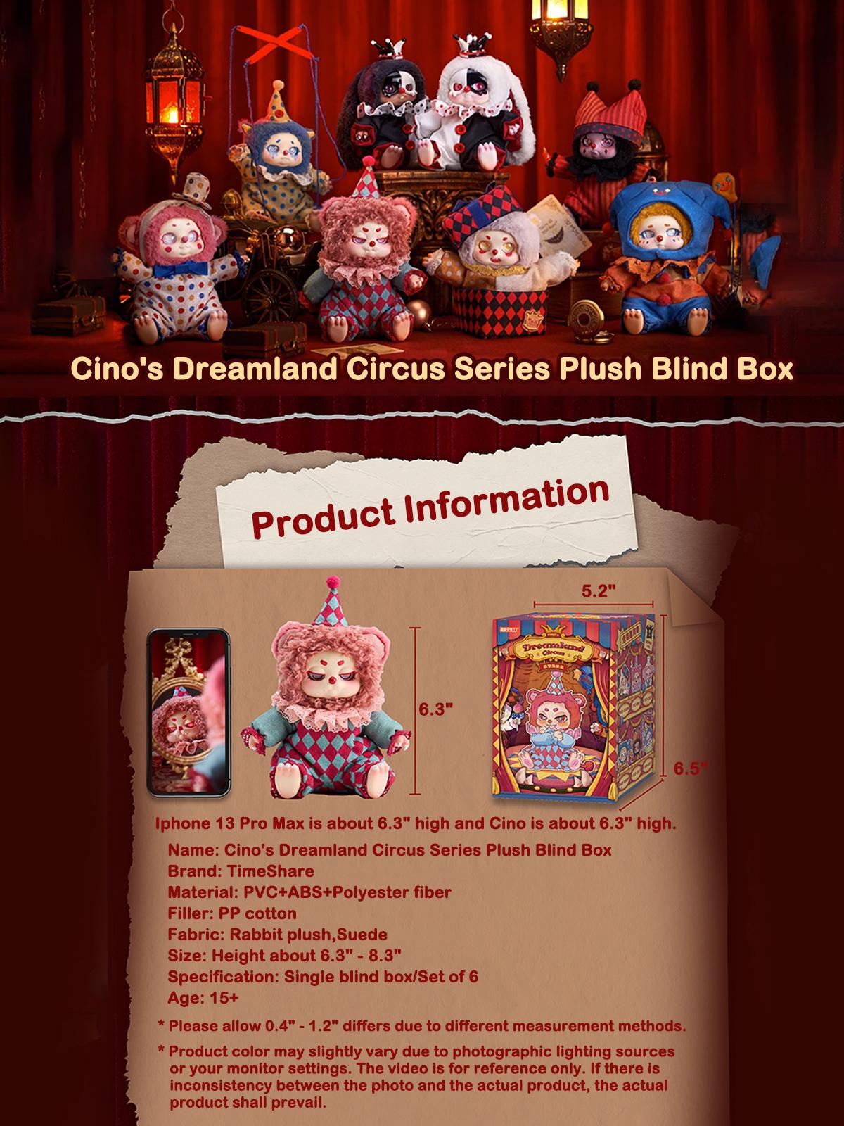 Cino's Dreamland Circus Series Plush Blind Box
