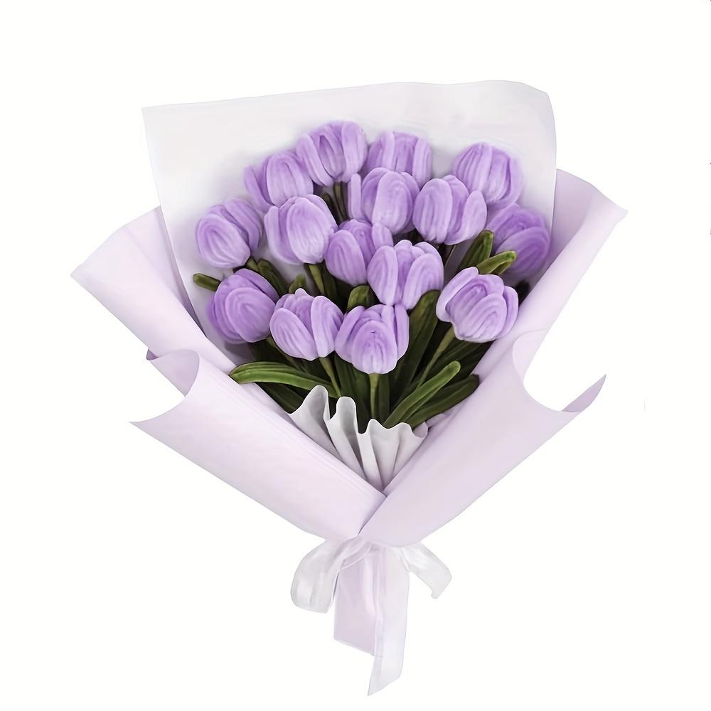 100PCS Felt Stick Handmade Material, Accompanied By Video Tutorials And Flower Buds, Used For DIY Art And Creative Crafts Party Decoration, Art Projects, Handmade Decoration, Decorative Stems, Craft Supplies