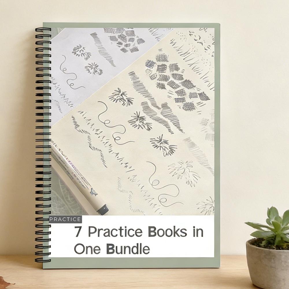 The Complete Practice Bundle, Over 100 pages of drawing tips and practice exercises
