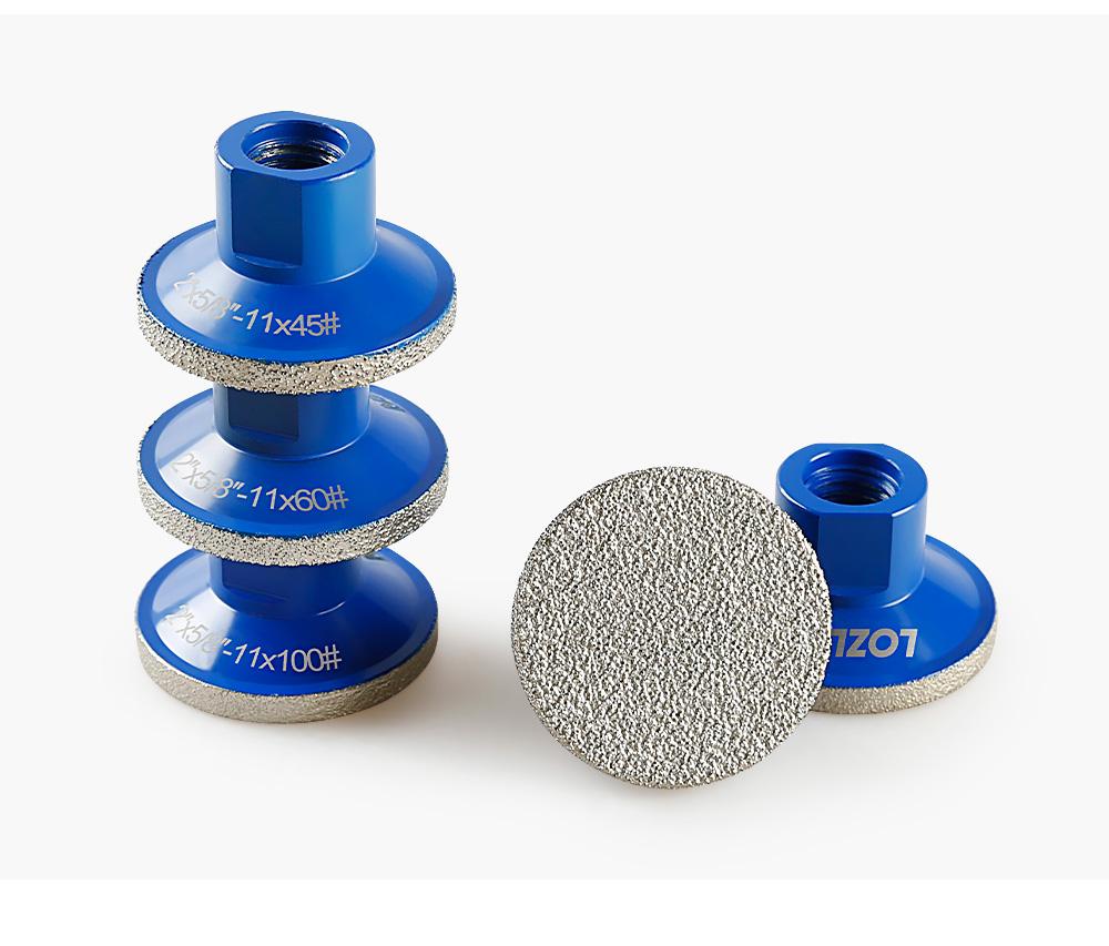 2"(50MM) Diamond Flat Grinding Head - Grinding/Trimming Disc for Quartz, Marble, Tile & Stone - Angle Grinder Tool for Countertop Joints & Masonry Work 5/8-11