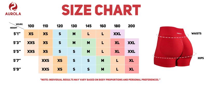 AUROLA Influence Collection Workout Shorts for Women,No Roll Up Squat Proof New Scrunch Seamless Compression Gym Short  2.5" Inseam